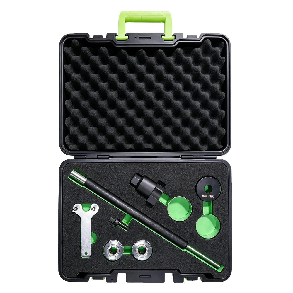 Audi VW 01J 0B5 0AW Drive Shaft Bearing Housing Repair Reamer Kit 1 VIKTEC VT20794 universal slide hammer puller tool kit with pulling rod, adapters, wrench and accessories in a protective carrying case.