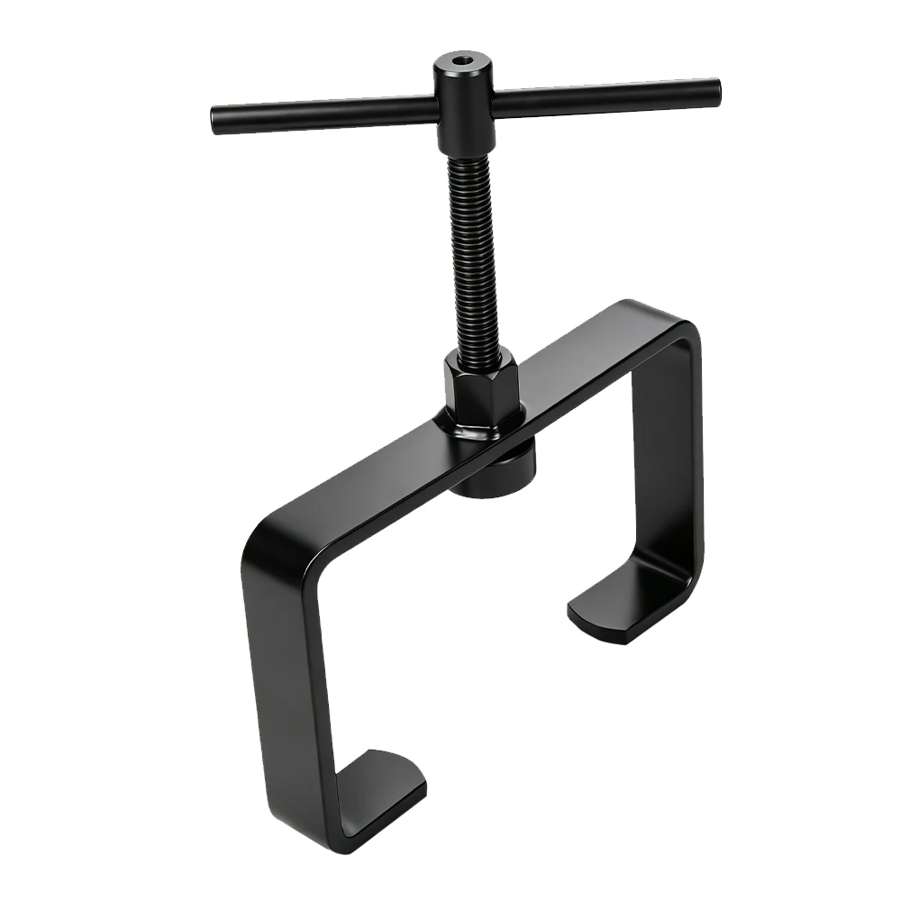 VIKTEC adjustable clutch spring compressor tool with T-handle pressure screw for compressing clutch assemblies from 125mm to 155mm.