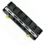 Open VIKTEC VT14042B 630 mm slotted precision straight edge in a molded storage case for checking cylinder head and engine block surface flatness with feeler gauges.