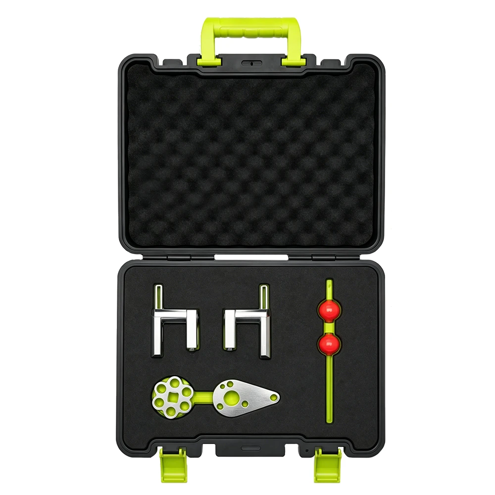Porsche 718 2.0T Camshaft Timing Tool Set 5 Open VIKTEC 6-piece engine timing tool kit for Porsche 718 2.0T, including camshaft and crankshaft locking and alignment tools.
