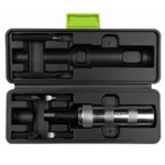 Open VIKTEC 7-piece manual impact driver set with Phillips and slotted bits in a compact molded storage case.