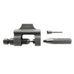VIKTEC heavy-duty motorcycle chain breaker with forcing screw, hardened link pin and detachable handle for separating drive chains.