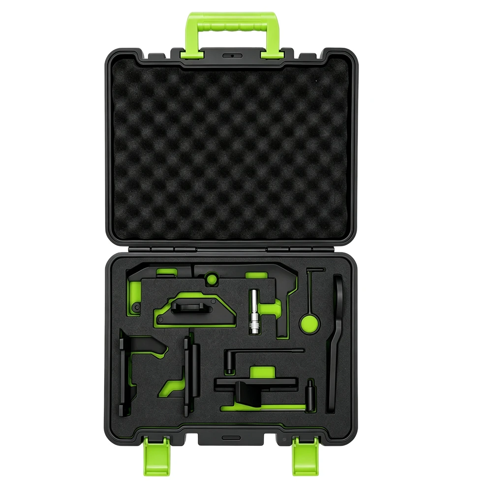 Conjunto de ferramentas de sincronização Peugeot 1.2 turbo 4 Kit aberto de ferramentas de sincronização do motor VIKTEC com manga para vela de ignição para motores a gasolina Peugeot 208 e Citroen C3 1.0L e 1.2L VTi.