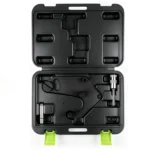 Open VIKTEC VT17125 diesel engine timing tool set with a shaped locking plate, alignment pin and adaptor for compatible Renault and Nissan 3.0 dCi V9X engines.