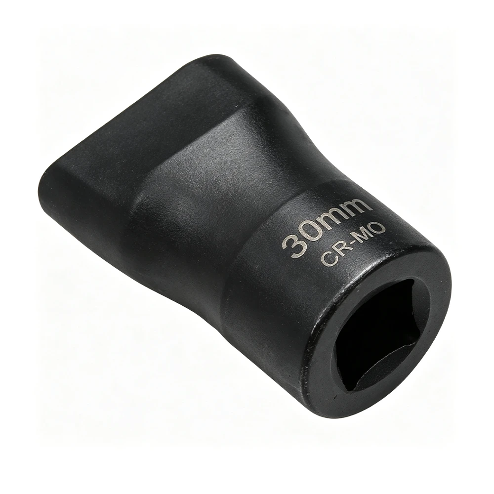 Adaptador de acionamento rápido preto de 30mm Cr-Mo para macaco tesoura, com encaixe quadrado de 1/2-inch para operar rapidamente macacos Toyota.
