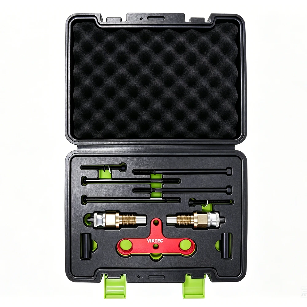 BMW N20 N55 Fuel Injector Removal Tool Set 2 VT20185 fuel injector installation and removal tool kit for BMW N20 and N55 engines displayed in an open carrying case
