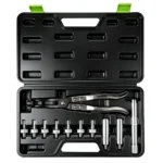 VIKTEC valve stem seal removal and installation tool kit with seal pliers and precision adapters for automotive engine valve service