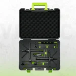 VIKTEC Volvo engine camshaft and crankshaft alignment tool set with locking and adjustment components in an open storage case.