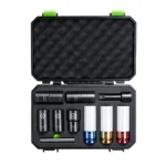 VIKTEC VT18070B 10PC 1/2 inch drive impact wheel nut and twist socket set for removing standard and damaged automotive wheel nuts.