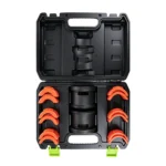 VIKTEC VT13085D 14PC universal motorcycle fork seal driver kit with 35/36, 40/41, 42/43, 45/46, 47/48 and 49/50mm adapters.