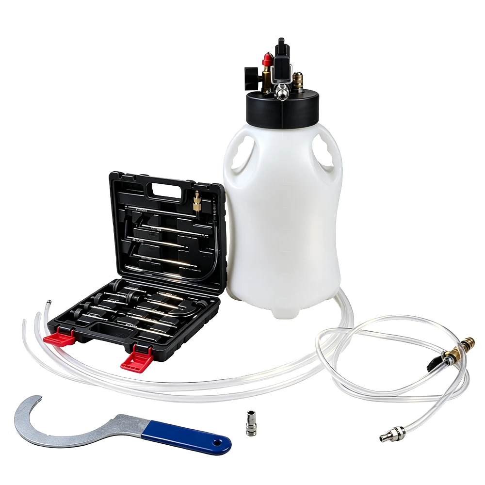 15PC pneumatic transmission fluid filling pump kit with adapters for automatic gearbox service