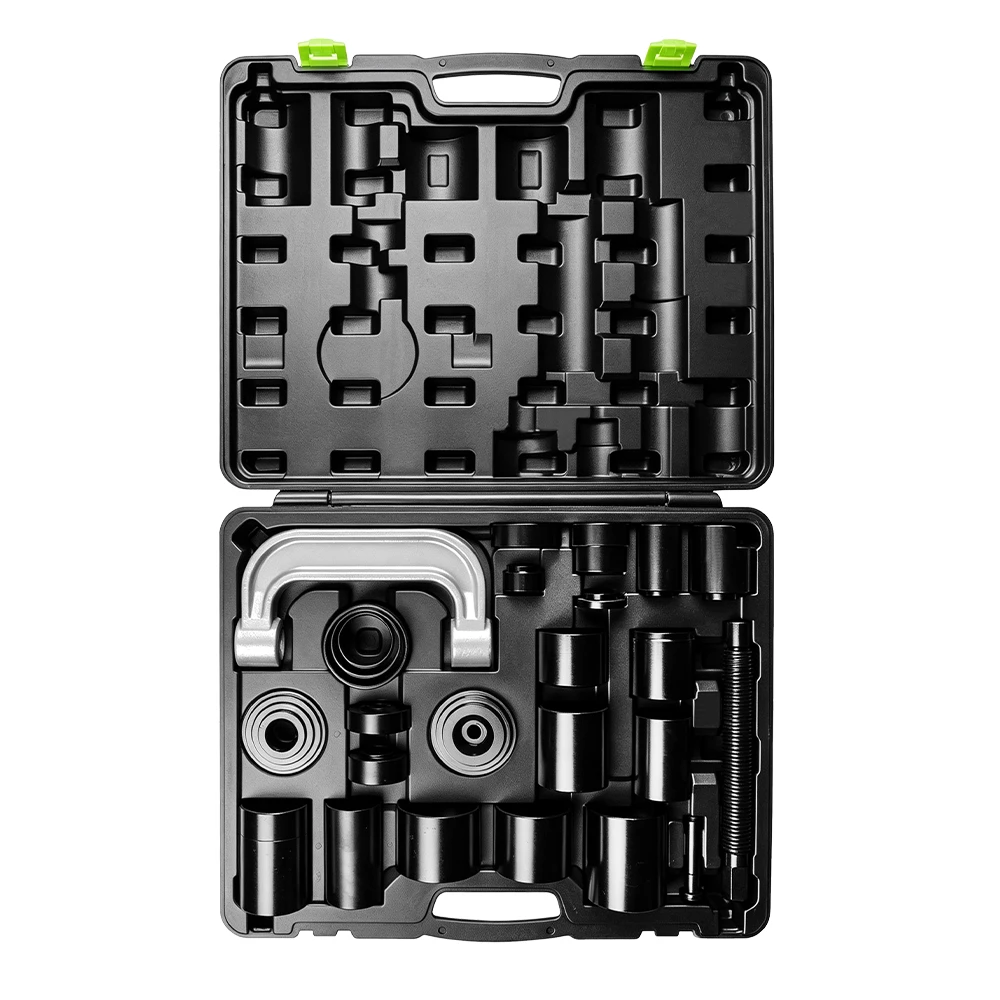 25PC Universal Ball Joint and U-Joint Removal Installation Tool Kit 3 25PC universal ball joint separator and removal service kit for 4x4 vehicles