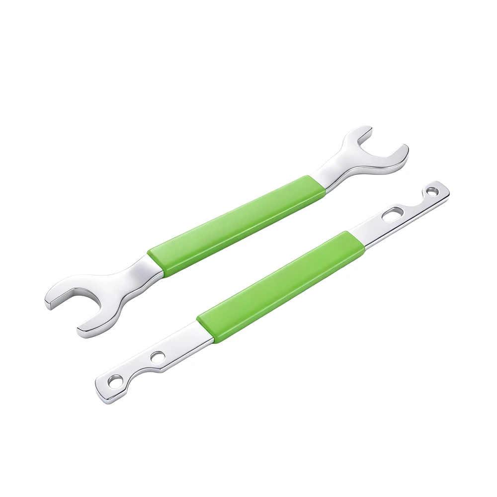 VIKTEC VT18747 2PC fan clutch wrench and pulley holding tool set for removing and installing automotive cooling fan clutch assemblies during engine service.