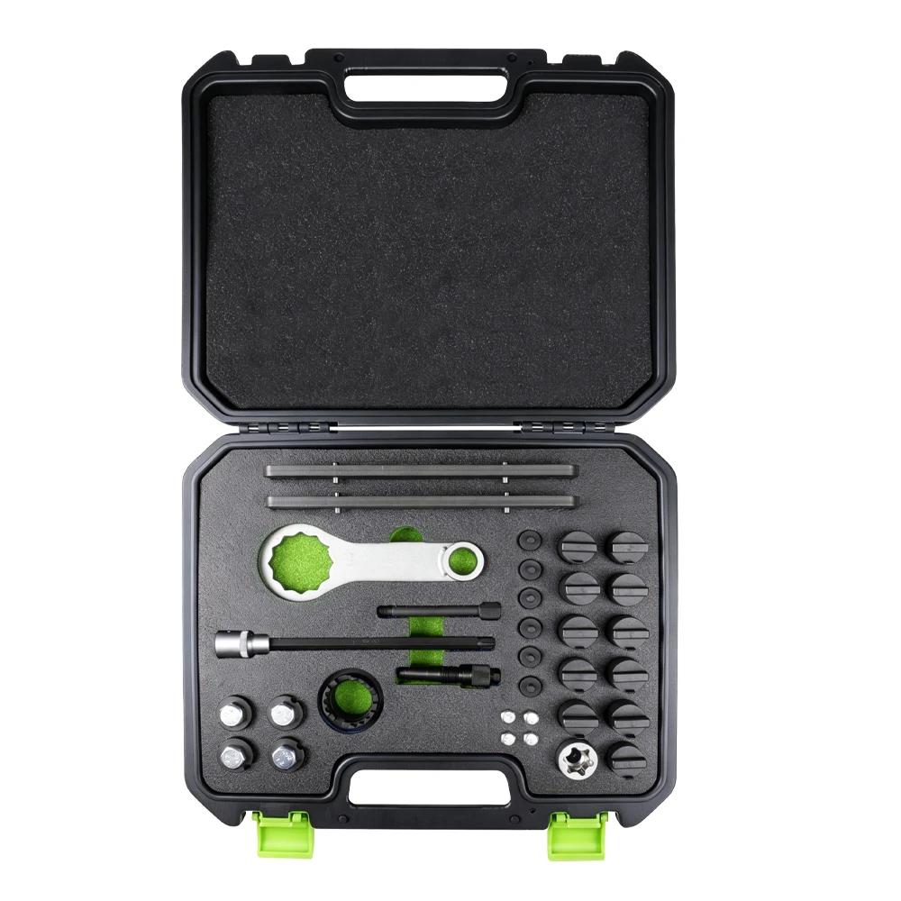33PC engine timing and camshaft locking tool kit for VAG EA839 2.9L and 3.0L TFSI engines
