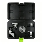 VIKTEC VT01355B 5PC elastic ribbed belt installation tool set for safely fitting stretch belts onto automotive pulleys without damaging the belt.