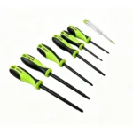 VIKTEC VT14182B 7PC automotive screwdriver set with slotted and Phillips drivers plus voltage tester for workshop repair and electrical maintenance.