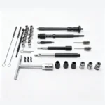 VIKTEC VT01765B diesel injector seat reamer and cleaning tool set with multiple cutters, cleaning brushes, extension rods and accessories.