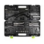VIKTEC VT01718 universal valve spring compressor repair kit for removing and installing valve springs, valve stem seals and related engine components.
