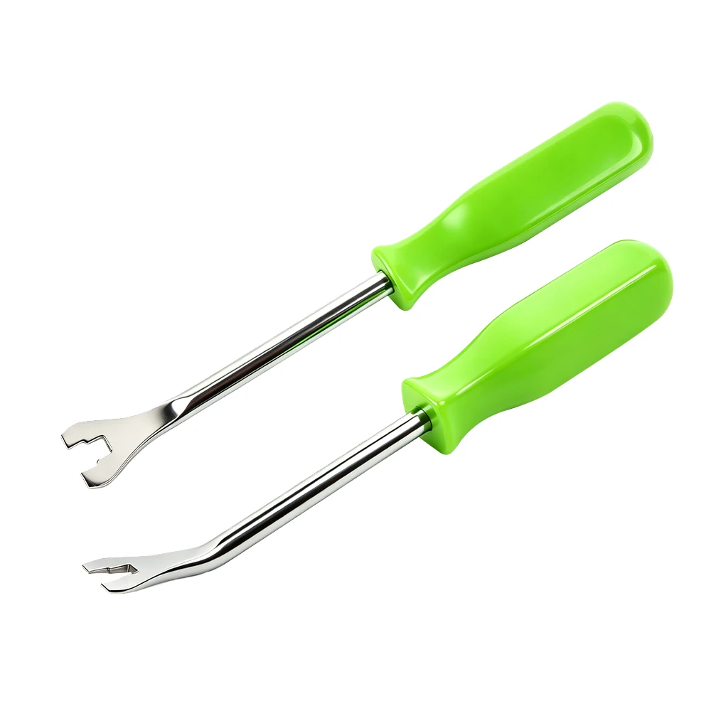 Trim Pad & Upholstery Clip Remover Tool 3 VT01123 trim pad remover tool with forked tip for removing automotive door panel upholstery and trim clips with reduced risk of damage