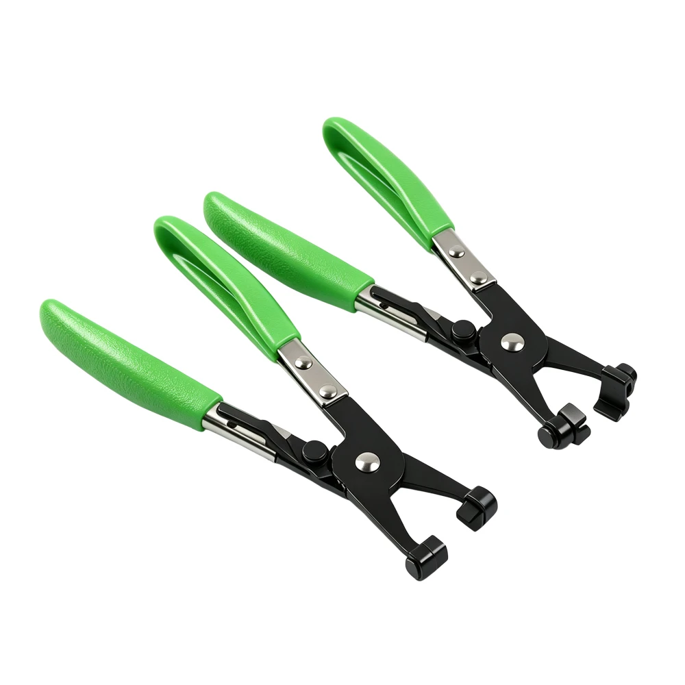 2PC Swivel Jaw Hose Clamp Pliers Set 4 Juego de alicates VT01162B de 2 piezas con mordazas giratorias y mangos de bloqueo para desmontar e instalar abrazaderas de muelle en espacios reducidos