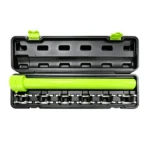VT01187E 13PC inner tie rod tool set with 12 crowfoot adapters for steering rack maintenance