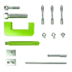 VT01420 motorcycle chain breaker and riveting tool set with pins dies and press components for breaking and joining drive and cam chains