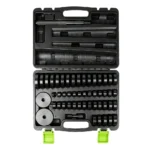 VT01509 52PC bush bearing and seal driver tool set with multiple size discs and driver handles for bearing bushing and seal installation