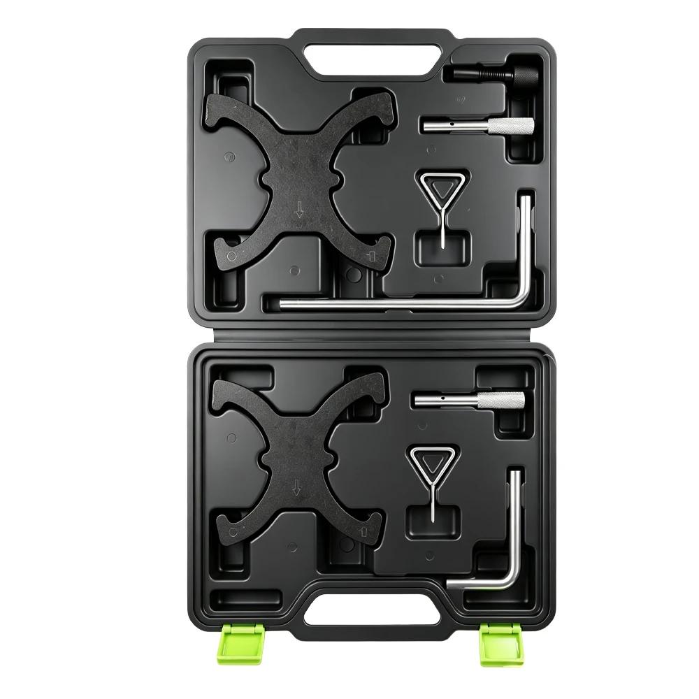 Ford 1.6 Ti-VCT 2.0 TDCi Engine Timing Tool Set 5 VT01595 engine timing tool set for Ford and Volvo 1.6L Ti VCT engines for camshaft alignment locking and timing belt service