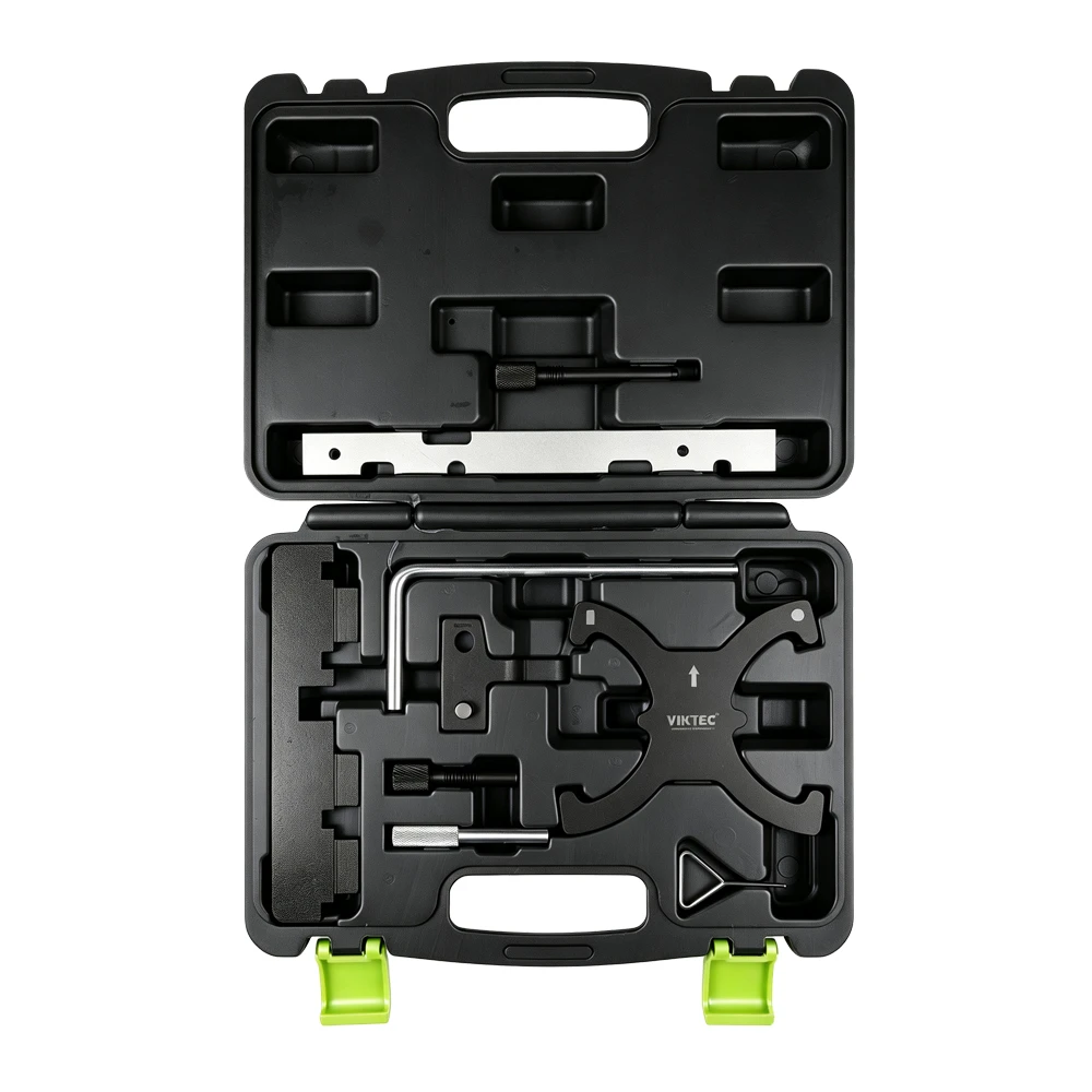 Ford & Volvo 1.6L EcoBoost SCTi Ti-VCT Engine Timing Tool Set 9 VT01595C engine timing locking tool kit for Ford 1.5L and 1.6L EcoBoost Ti VCT engines and compatible Volvo applications for timing belt replacement