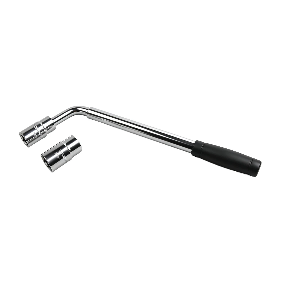 Extendable Wheel Wrench with 17/19/21/23mm Sockets 5 VIKTEC VT01660 telescopic wheel nut wrench with interchangeable sockets for car wheel nut removal and installation