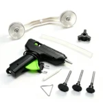 Kit de ferramentas VT01662 para reparação de amolgadelas e mossas, com pistola de cola, ponte de extração e acessórios para reparação de amolgadelas sem pintura em automóveis