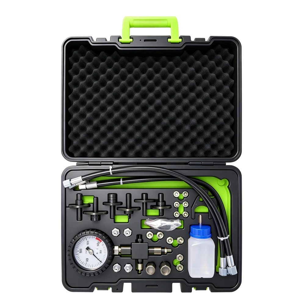 2000bar Diesel Common Rail High Pressure Tester Kit 6 VT01705B master common rail high pressure tester with pressure gauge high pressure hoses and adapters for diesel fuel system diagnosis