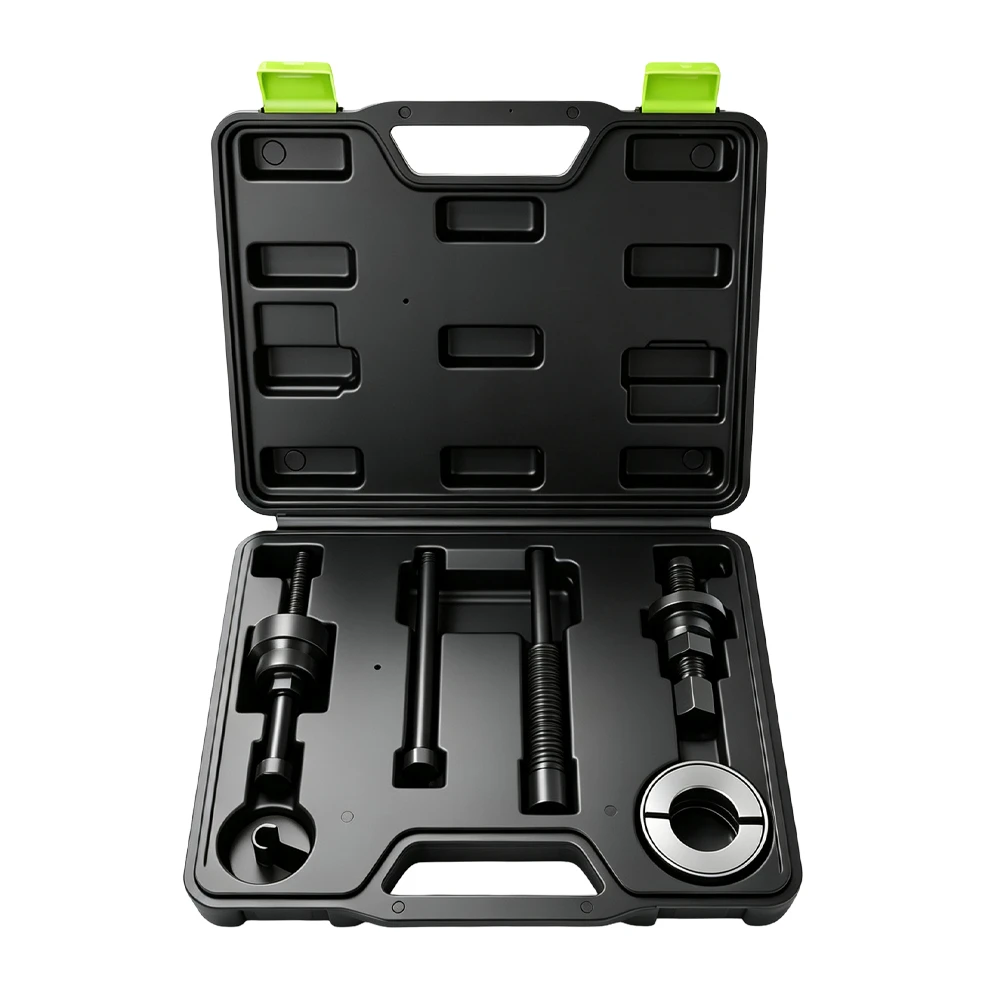 6PC Power Steering Pump Pulley Puller & Installer Kit 2 VT01836 6PC power steering pump pulley puller and installer kit for Ford GM and Chrysler vehicles