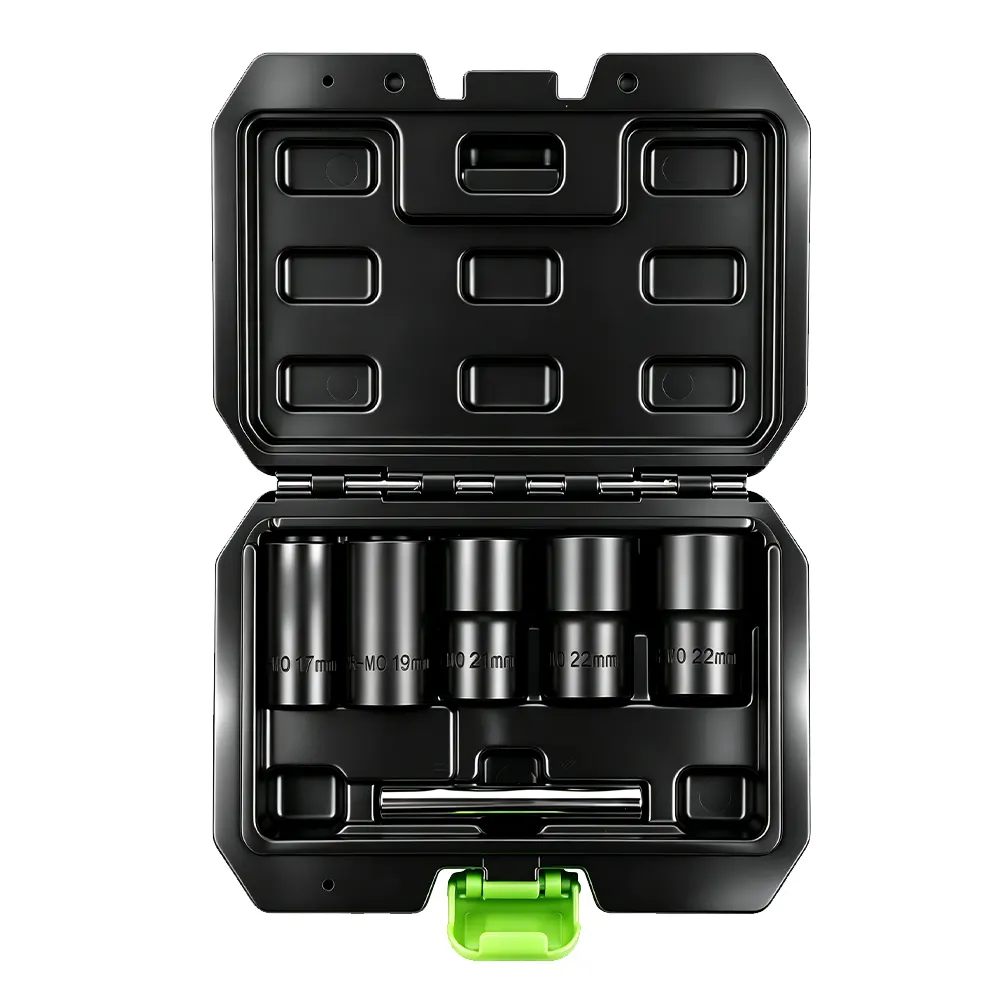6pc 1/2" Drive Twist Socket & Removal Bar Set 1 VT01846B 6PC 1/2 inch twist socket set for removing worn, rounded and damaged wheel nuts and fasteners.