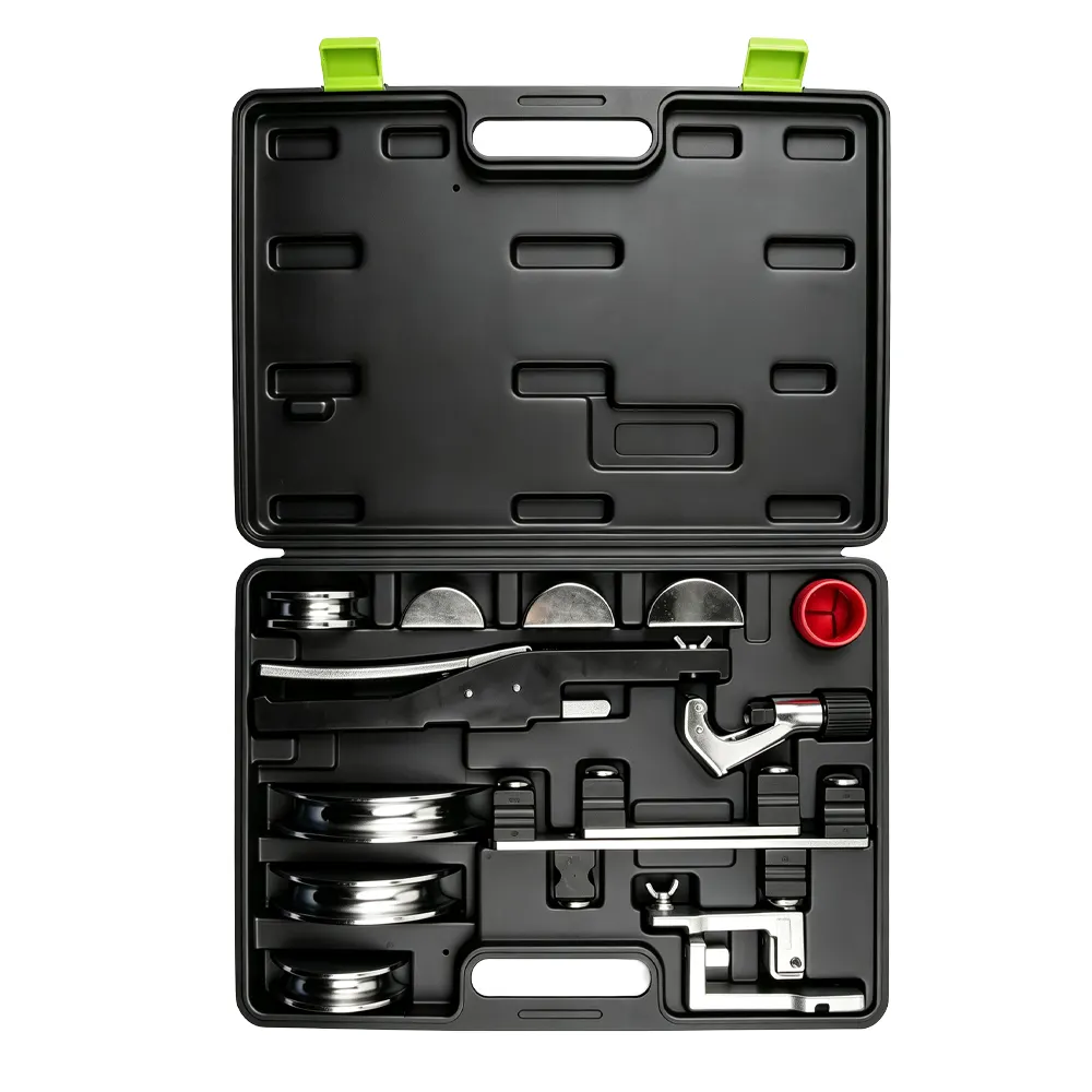 Kit de dobrador de tubos de 6–22 mm a 90° 3 VT04052 Kit de dobrador de tubos de 90 graus para dobrar tubos de cobre, alumínio e metais macios em aplicações automóveis e de refrigeração.
