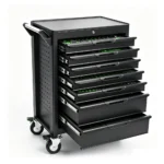VT05060B 283PC 7 drawer professional tool trolley with locking drawers caster wheels and organized automotive hand tools