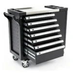 VT05061B 262PC 7 drawer workshop tool trolley with side storage cabinet caster wheels and professional hand tools