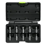 VT13254A 10-teiliges Multi-Spline-Schraubenausdreher-Set zum Entfernen von abgebrochenen Bolzen, beschädigten Schrauben, Rohren und Gewindefittings.