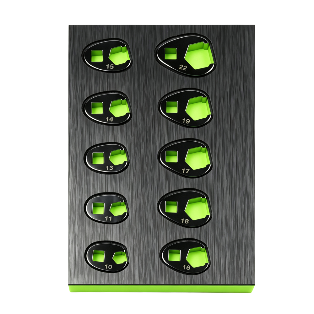 10PC Metric Crowfoot Wrench Set 10–19mm 2 VT13398 10PC 3/8 inch drive metric crowfoot open end wrench set for automotive repair