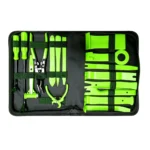 VT13895C 16PC car trim and door panel removal tool set with pry tools clip removers pliers and upholstery tools for automotive interior service