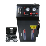VT14033 automatic transmission fluid exchanger machine with pressure gauges and adapter kit for ATF flushing cleaning and fluid replacement