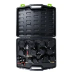 VT14115G 17PC turbo system leakage tester kit with multiple pressure test caps and adapters for intake and turbocharger leak diagnosis