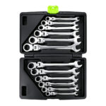 VT14125C 12PC flexible head ratcheting combination wrench set 8-19mm