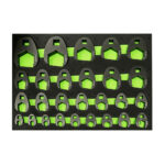 VT17398A 27PC metric crowfoot wrench set with 3/8 1/2 and 3/4 inch drive sizes
