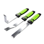 VT17585 3PC panel seam splitter tool set with straight 30 degree and 90 degree blades for separating spot welded and bonded automotive body panels