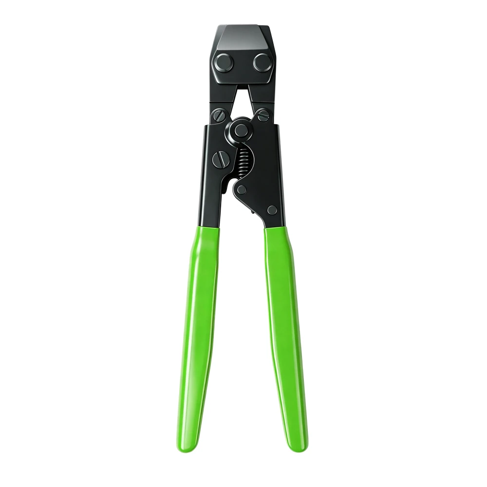 PEX Cinch Clamp Crimping Tool 3/8–1in with Calibration Gauge 6 VT18175A PEX-Cinch-Klemmenzange zum Befestigen von PEX-Klemmen aus Edelstahl mit einer Größe von 3/8 Zoll bis 1 Zoll bei der Rohr- und Schlauchverlegung