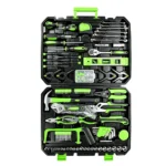 VT19420C 168PC multi purpose hand tool set with sockets bits hex keys pliers adjustable wrench hammer saw and general repair tools