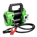 Bomba elétrica de transferência de combustível para serviços pesados VT19463D, com grampos para bateria e pega portátil, destinada a oficinas e serviços móveis de transferência de combustível.