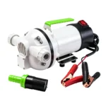 VT19467A electric fluid transfer pump with battery clamps and inlet filter for transferring compatible automotive and workshop fluids.
