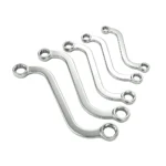 VT19479 : Jeu de 5 clés à douille en S à 12 pans, comprenant les tailles 10x11, 12x13, 14x15, 16x17 et 18x19 mm, pour les fixations difficiles d'accès